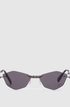 Серебристые складные солнцезащитные очки H48