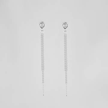 Серебряные серьги Minimal 520504б Серебряные серьги Minimal 520504б