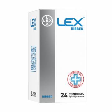 Презервативы LEX Ribbed, 24 шт Презервативы LEX Ribbed, 24 шт