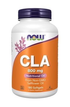 Конъюгированная линолевая кислота NOW Foods CLA 800 мг, 180 желатиновых капсул