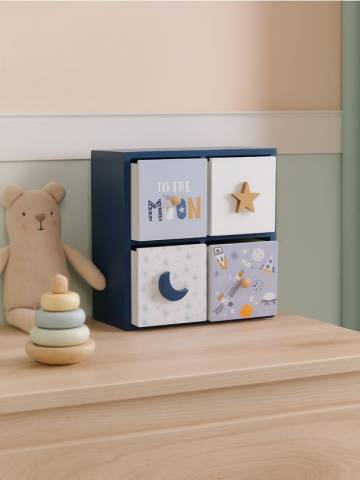 Органайзер з висувними шухлядами - темно-синій