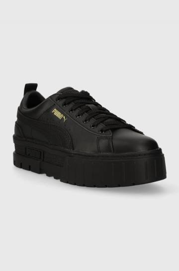 Кожаные кроссовки Puma Mayze Classic Wns цвет чёрный Кожаные кроссовки Puma Mayze Classic Wns цвет чёрный
