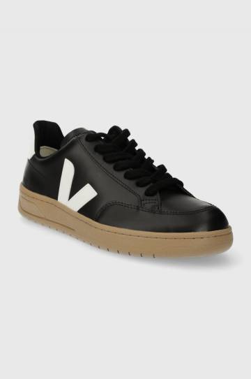 Кожаные кроссовки Veja V-12 цвет чёрный XD0203638 Кожаные кроссовки Veja V-12 цвет чёрный XD0203638