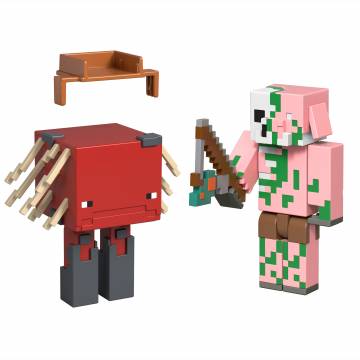 Набір фігурок Minecraft Zombified Piglin and Minecraft Strider (GTT53/10) Набір фігурок Minecraft Zombified Piglin and Minecraft Strider (GTT53/10)