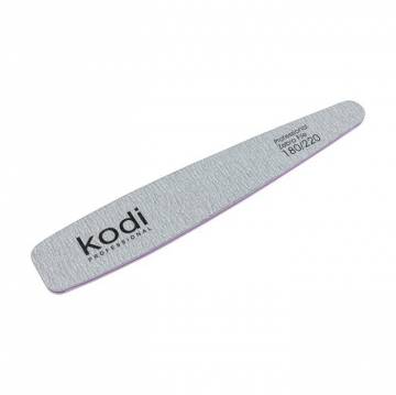 Пилка для ногтей Kodi Professional 180/220 грит конусная, серая, 178*32*4 мм Пилка для ногтей Kodi Professional 180/220 грит конусная, серая, 178*32*4 мм