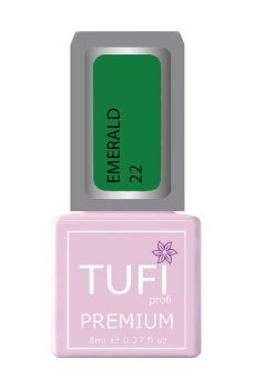 Уценка! Гель-лак для ногтей Tufi Profi Premium Emerald 22 Норвежский лес, 8 мл