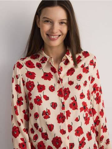 Reserved - Сорочка з квітковим принтом - різнобарвний - 366FH-MLC Reserved - Сорочка з квітковим принтом - різнобарвний - 366FH-MLC