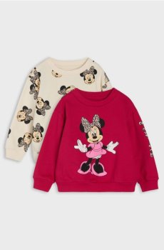 Бавовняні світшоти з принтом 2 pack Minnie Mouse - гібіскус