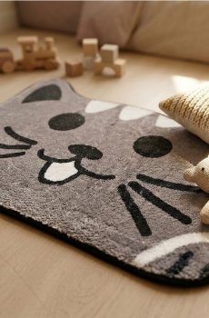 Килим у формі кота - різнобарвний
