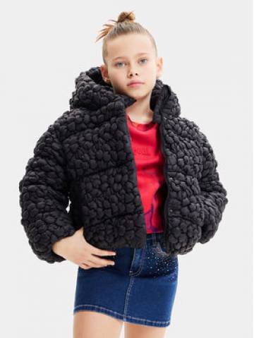 Desigual Пуховик 23WGEW04 Чорний Regular Fit Desigual Пуховик 23WGEW04 Чорний Regular Fit