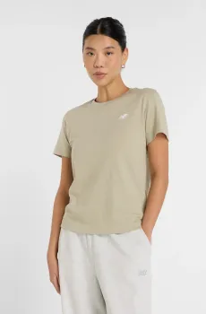 Женская оливковая футболка Sport Essentials Jersey Оливковый 44 New Balance WT41509OVN