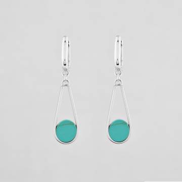Серебряные серьги Minimal 1840-blue Серебряные серьги Minimal 1840-blue