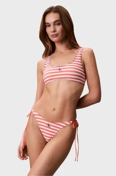 Женские трусики от купальника в полоску SIDE TIE BOTTOM Разноцветный XS Calvin Klein LV00Q61215