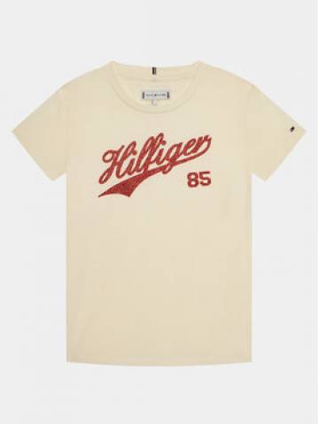 Tommy Hilfiger Футболка Hilfiger Script Tee S/S KG0KG07718 Écru Regular Fit Tommy Hilfiger Футболка Hilfiger Script Tee S/S KG0KG07718 Écru Regular Fit
