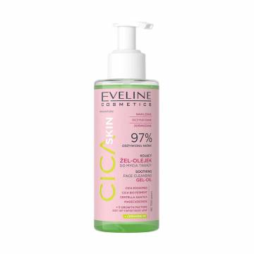 Успокаивающий гель-масло для умывания Eveline Cosmetics Cica Skin Soothing Face Cleansing Gel-Oil, 145 мл Успокаивающий гель-масло для умывания Eveline Cosmetics Cica Skin Soothing Face Cleansing Gel-Oil, 145 мл