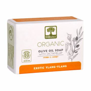 Натуральное оливковое мыло для лица и тела BIOselect Olive Oil Soap для антивозрастного ухода, с миррой и медом, 80 г Натуральное оливковое мыло для лица и тела BIOselect Olive Oil Soap для антивозрастного ухода, с миррой и медом, 80 г