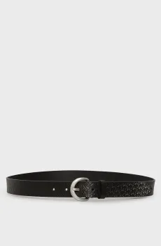 Женский черный кожаный ремень CLASSIC 30MM Черный 90 Calvin Klein LV04K7019G