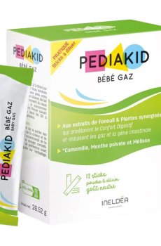 Помощь при метеоризме у детей Pediakid Bebe Gas в стиках, 12 шт