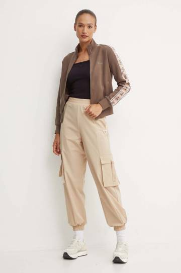 Спортивные штаны Guess AURLIE цвет бежевый однотонные V4YB06 WG982 Спортивные штаны Guess AURLIE цвет бежевый однотонные V4YB06 WG982