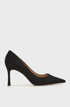 Женские черные замшевые лодочки Черный 36 PRPY PRSDS70230W