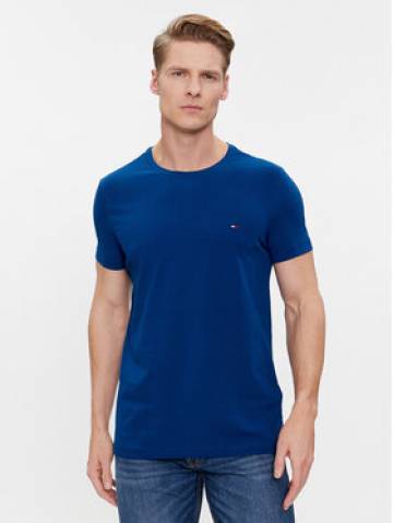 Tommy Hilfiger Футболка Stretch Slim Fit Tee MW0MW10800 Голубий Slim Fit Tommy Hilfiger Футболка Stretch Slim Fit Tee MW0MW10800 Голубий Slim Fit