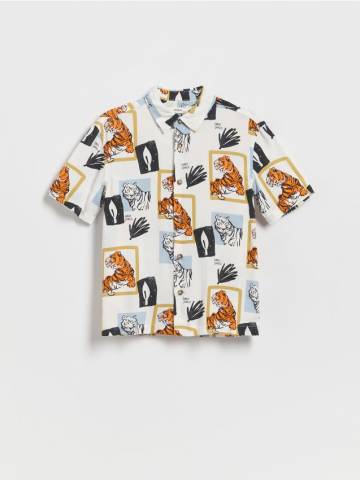 Reserved - Сорочка oversize - різнобарвний - 958CI-MLC Reserved - Сорочка oversize - різнобарвний - 958CI-MLC