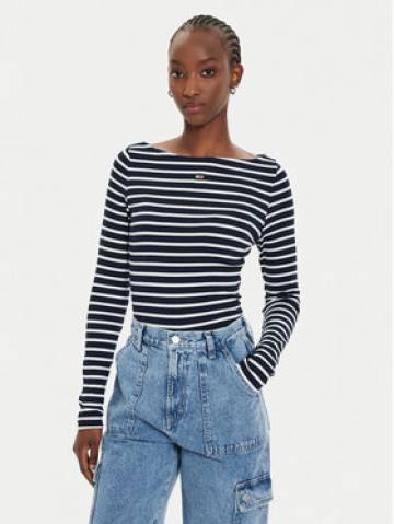 Tommy Jeans Блузка Breton DW0DW19817 Cиній Slim Fit Tommy Jeans Блузка Breton DW0DW19817 Cиній Slim Fit