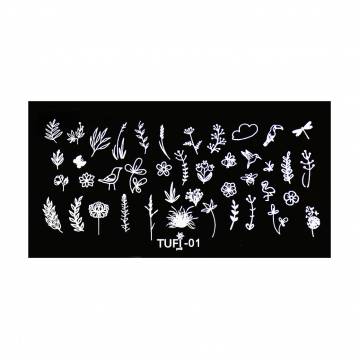 Пластина для стемпинга Tufi Profi Premium №1 (0099882) Пластина для стемпинга Tufi Profi Premium №1 (0099882)
