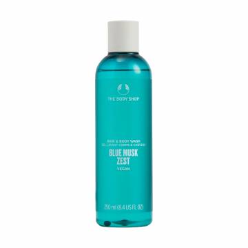 Шампунь-гель для душа The Body Shop Blue Musk Zest Hair & Body Wash, 250 мл Шампунь-гель для душа The Body Shop Blue Musk Zest Hair & Body Wash, 250 мл
