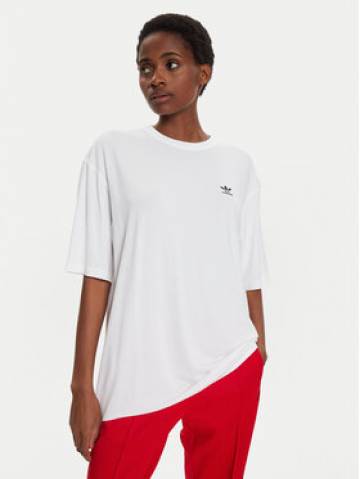 adidas Футболка adicolor Trefoil IR8064 Білий Loose Fit adidas Футболка adicolor Trefoil IR8064 Білий Loose Fit