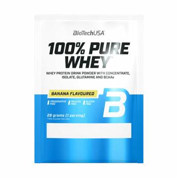 Протеин BioTech USA 100% Pure Whey Банан, в порошке, 28 г