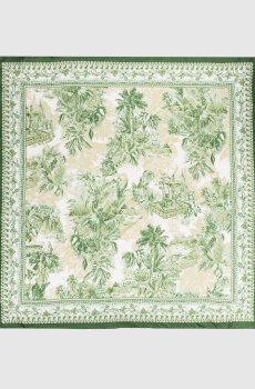 Зеленый платок Sara из шелка