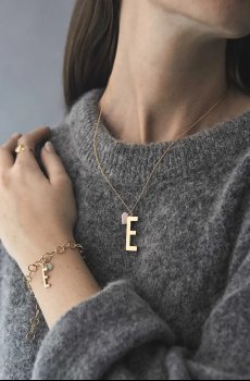 Позолоченный серебряный кулон Design Letters