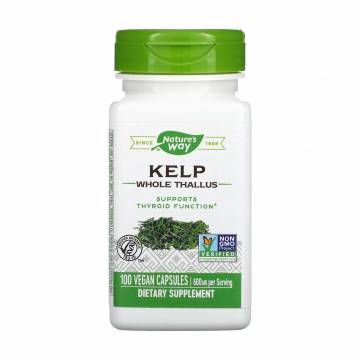 Ламинария Natures Way Kelp 600 мг, 100 капсул Ламинария Natures Way Kelp 600 мг, 100 капсул