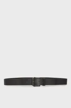 Мужской черный кожаный ремень Черный 85 Replay AM2417.000.A3008A