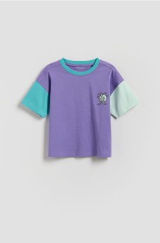 Reserved - Бавовняна футболка - фіолетовий - 892HR-45X