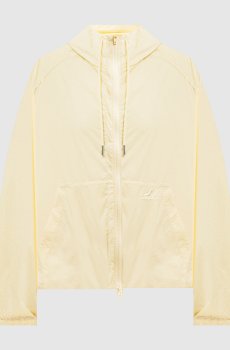 Желтая ветровка с вышивкой логотипа