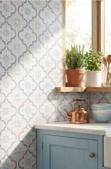 Набір декоративних самоклейних настінних наліпок 10 pack - блакитний