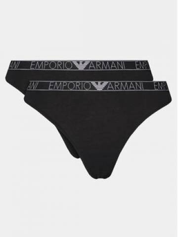 Emporio Armani Underwear Набір з 2 пар стрінгів 163333 4R223 00020 Чорний Emporio Armani Underwear Набір з 2 пар стрінгів 163333 4R223 00020 Чорний