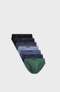 Мужские брифы (7 шт) Разноцветный XL Atlantic 7SMP-002