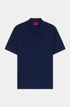 Мужское синее поло Синий L HUGO 10511