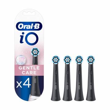 Сменные насадки для электрической зубной щетки Oral-B iO Gentle Care черные, 4 шт Сменные насадки для электрической зубной щетки Oral-B iO Gentle Care черные, 4 шт