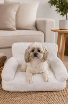 Ліжечко для домашніх тварин - білий