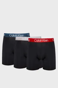 Мужские черные боксеры (3 шт) Черный S Calvin Klein 000NB2971A