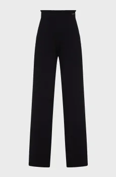 Женские черные шерстяные брюки DF WOOL BLEND STRAIGHT PANT Черный XS Calvin Klein K20K207680