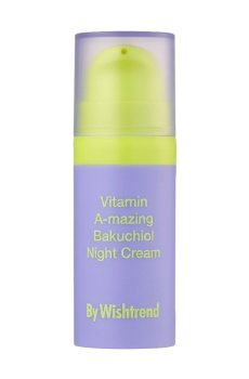 Ночной крем для лица By Wishtrend Vitamin A-mazing Bakuchiol Night Cream с ретинолом и бакучиолом, 10 г