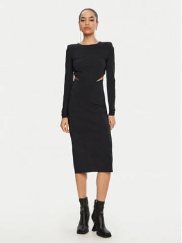 Patrizia Pepe Коктейльна сукня 8A1454/JZ26-K103 Чорний Slim Fit Patrizia Pepe Коктейльна сукня 8A1454/JZ26-K103 Чорний Slim Fit