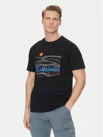 Napapijri Футболка S-Buti NP0A4INM Чорний Regular Fit