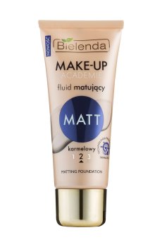 Матирующий тональный крем для лица Bielenda Make-Up Academie MATT 02, бежевый, 30 г