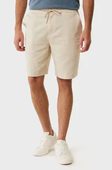 Мужские бежевые льняные шорты DANIEL Basic linen shorts Бежевый M Mexx MF007300351M
